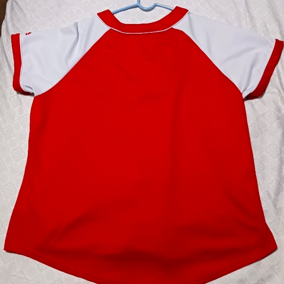 Majestic St Louis Cardinals MLB Red Button Down Baseball Jersey Men’s Size 1X - Picture 2 of 7